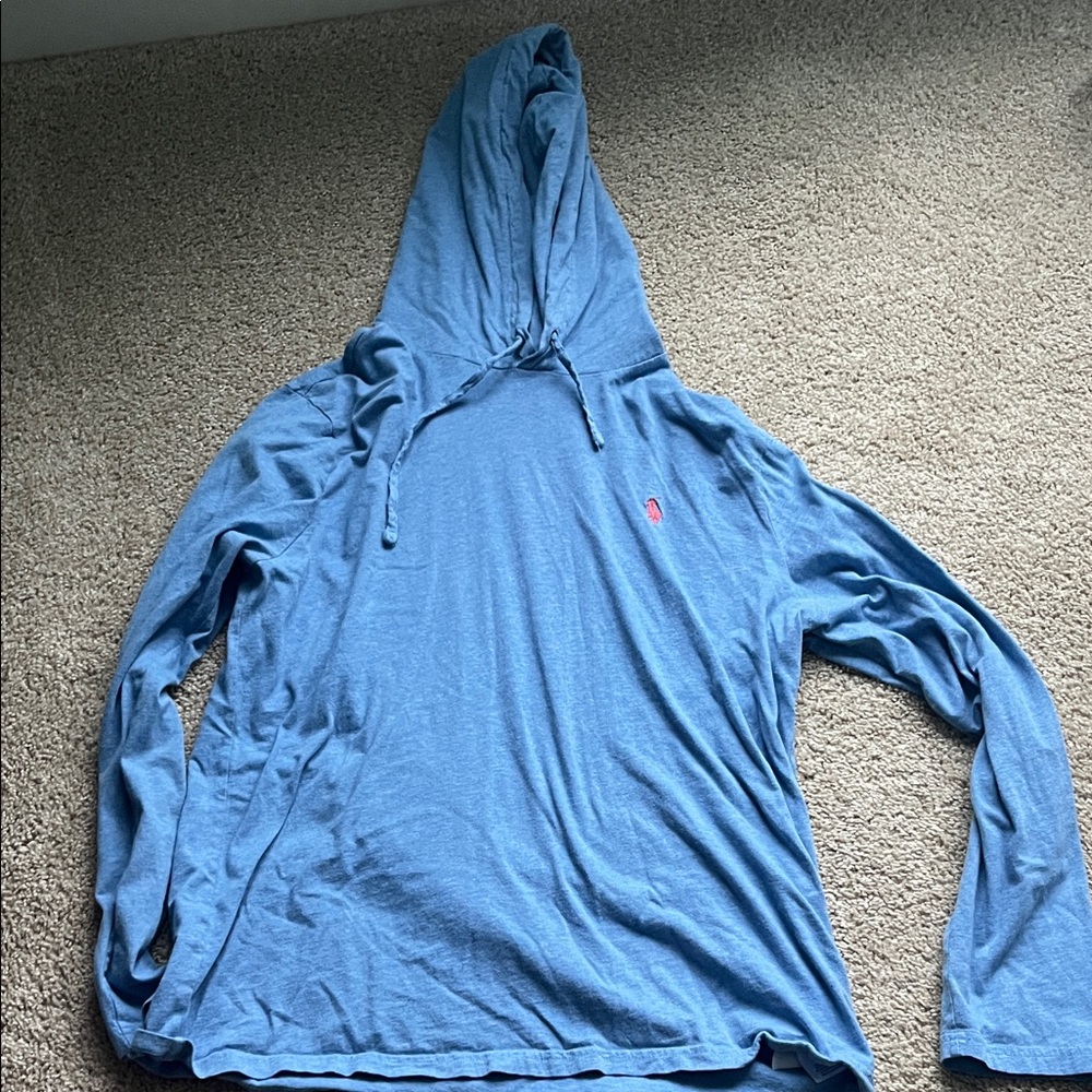 Ralph Lauren men’s lightweight blue hoodie size L
